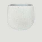 Vaso de cimento branco 31x33cm