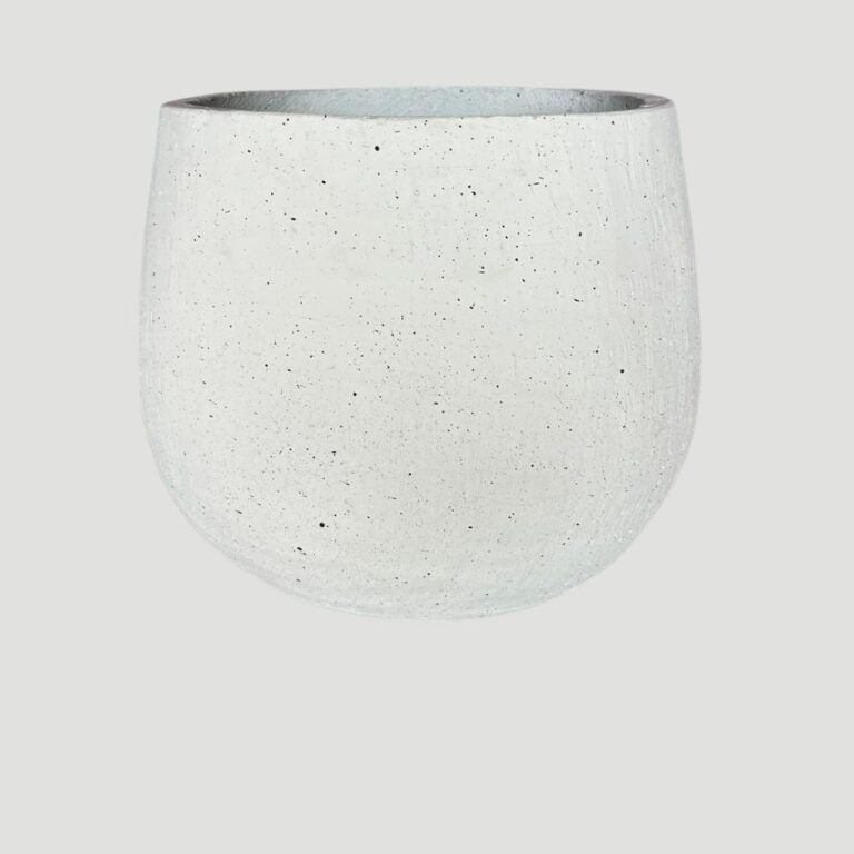 Vaso de cimento branco 31x33cm