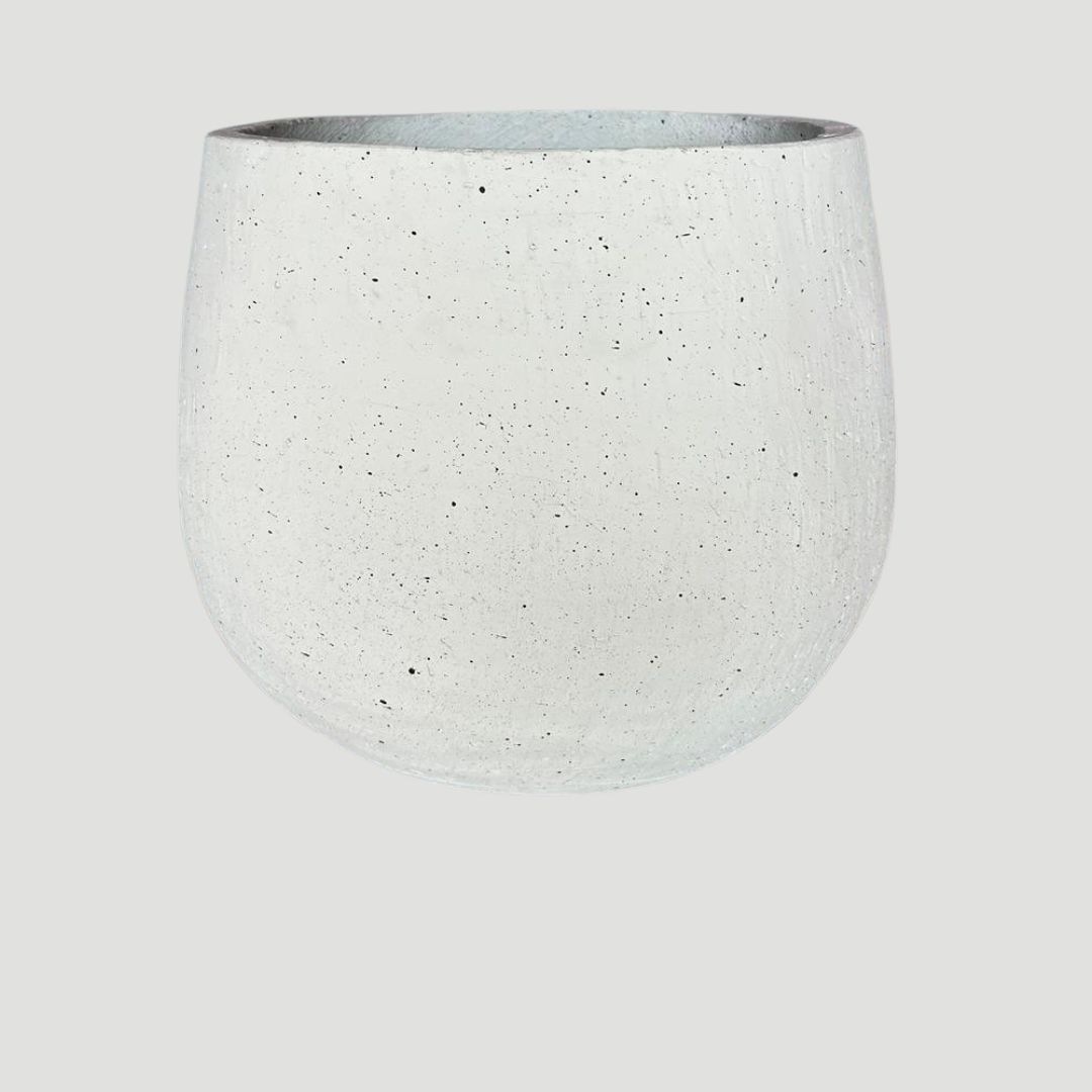 Foto do produto Vaso de cimento branco 31x33cm
