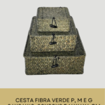 Cesta Fibra Verde P, M e G