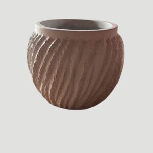 Vaso cimento branco MOD 15×18 e 17x20cm
